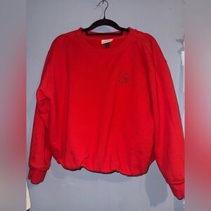 Universal Thread Red Heart Embroidered Sweatshirt | Size L